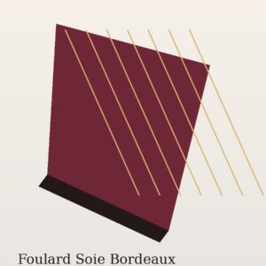 Foulard Soie Bordeaux
